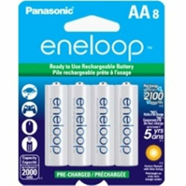 Abacus TW9439 Eneloop AA Batteries, 8PK AB3537580